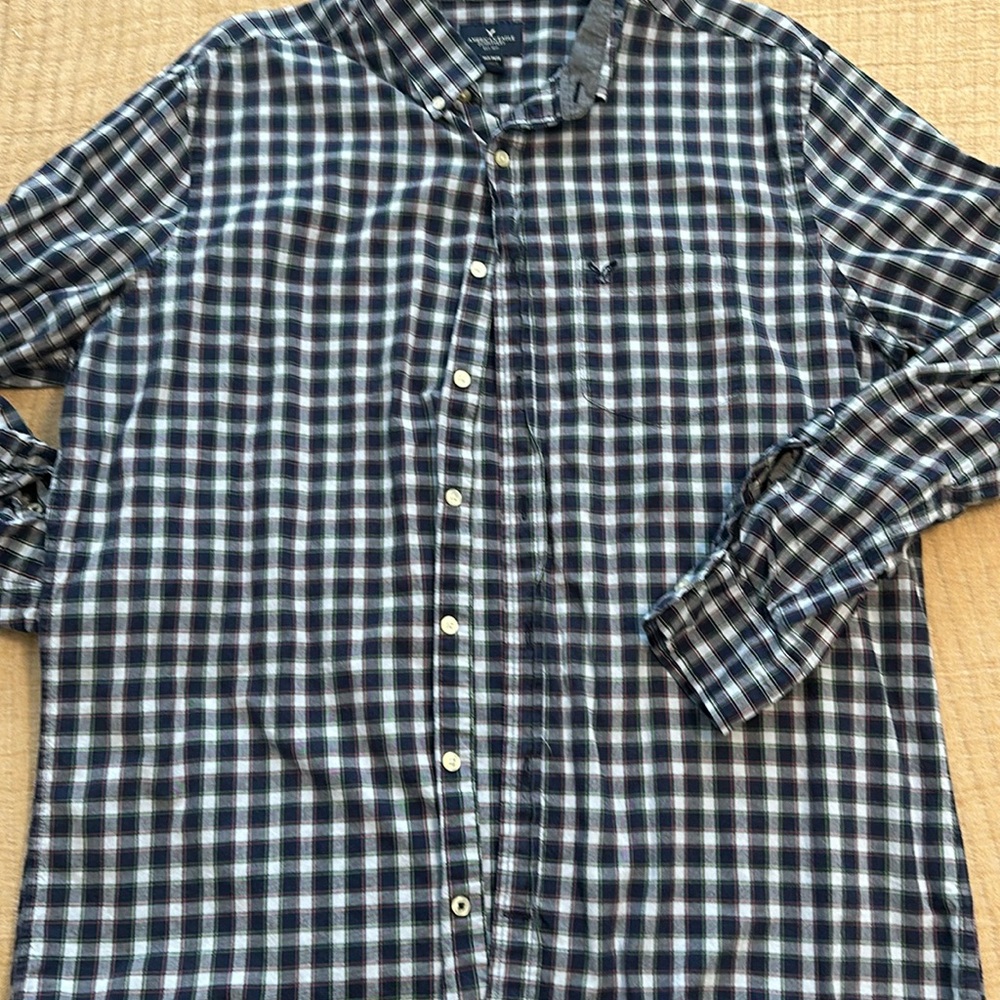 Mens American Eagle Button Up Shirt